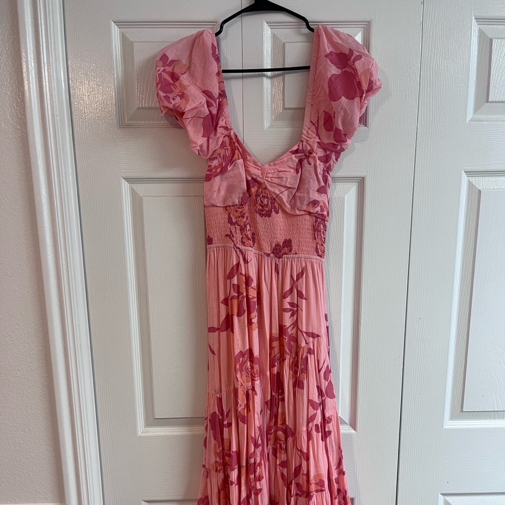 Floral Pink Free People Maxi Dress